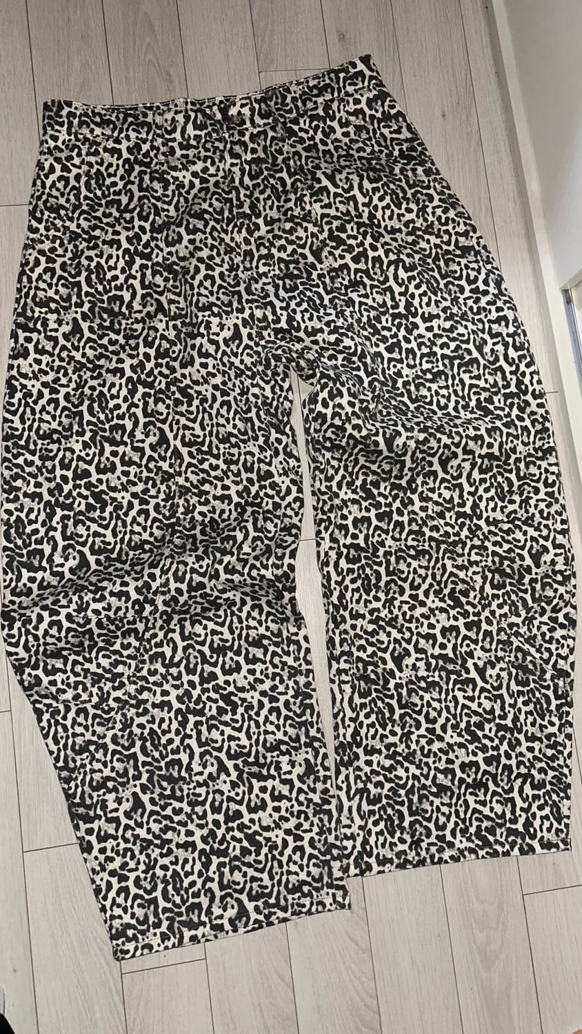 레오파드 와이드 팬츠 (3XL) 상품이미지2