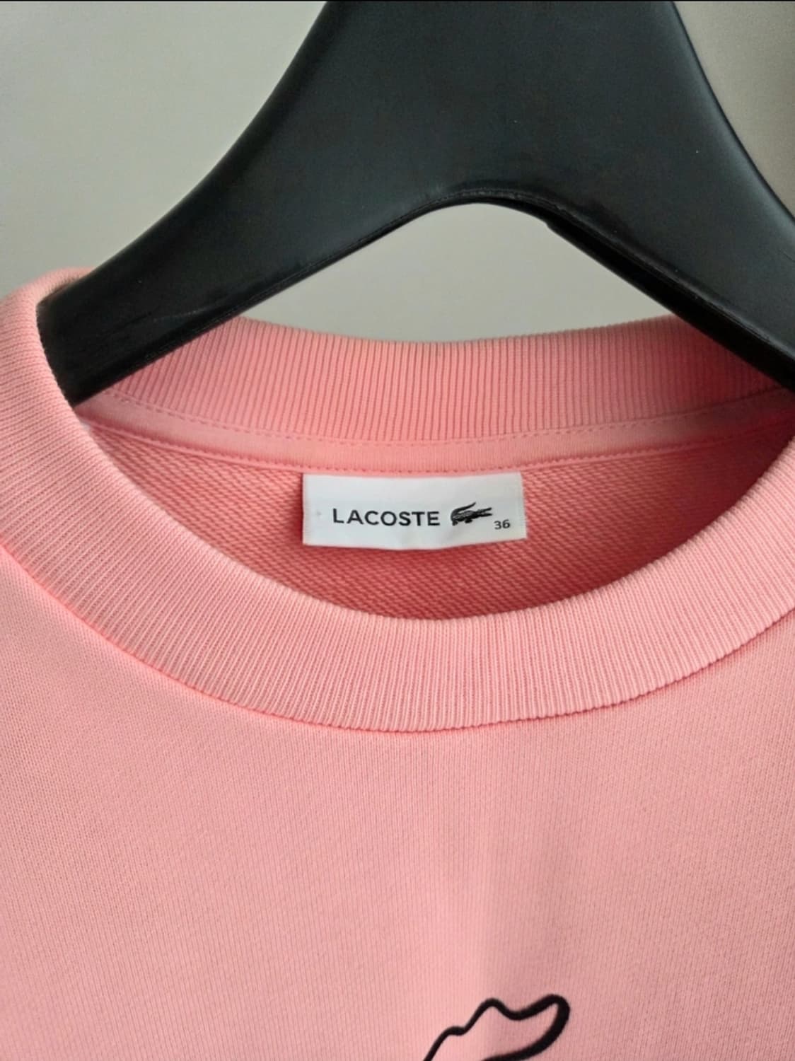 (새상품) 라코스테 lacoste 핑크 빅로고 맨투맨 상품이미지2