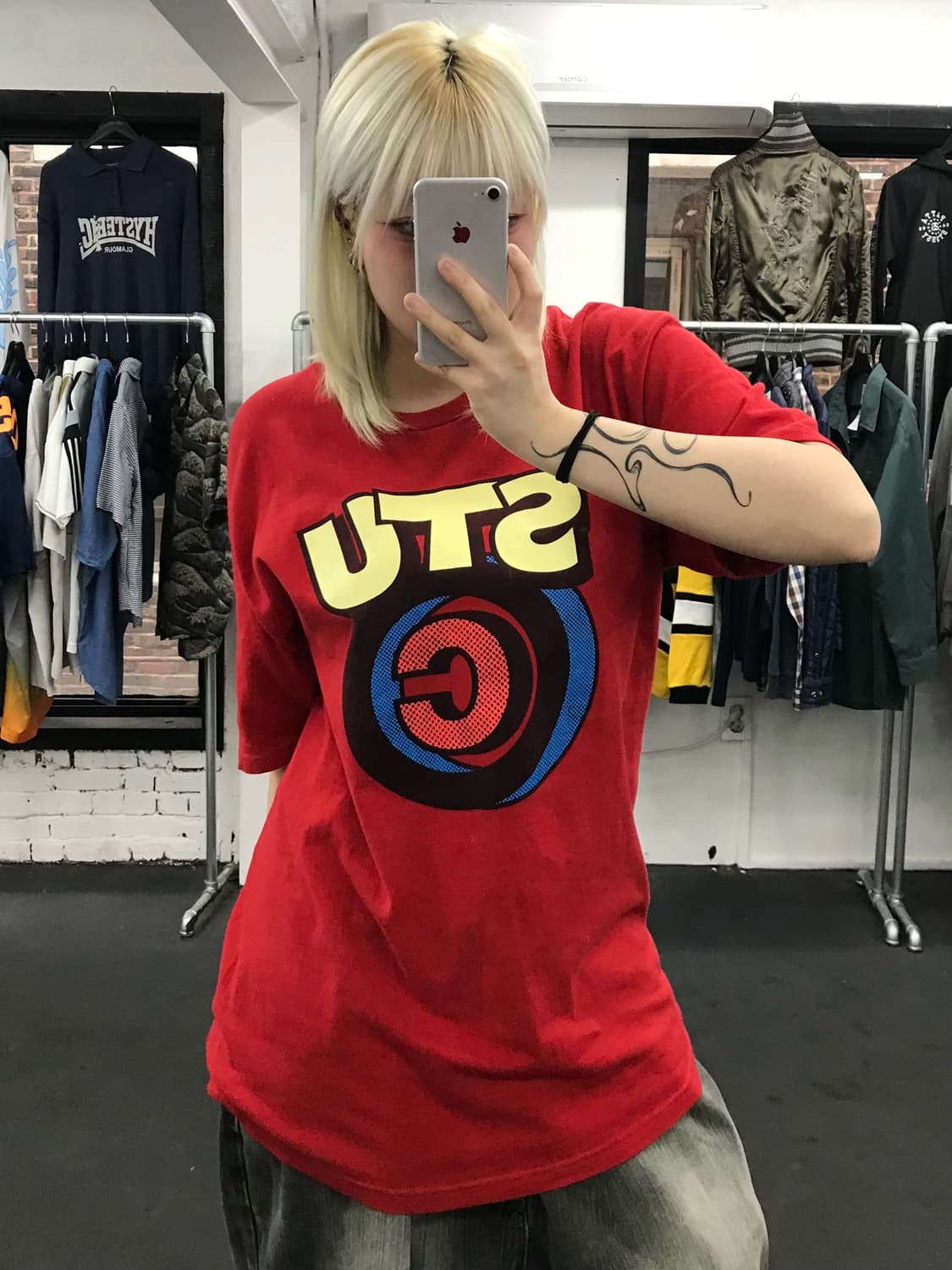 00s 스투시 올드스쿨 티셔츠 상품이미지3