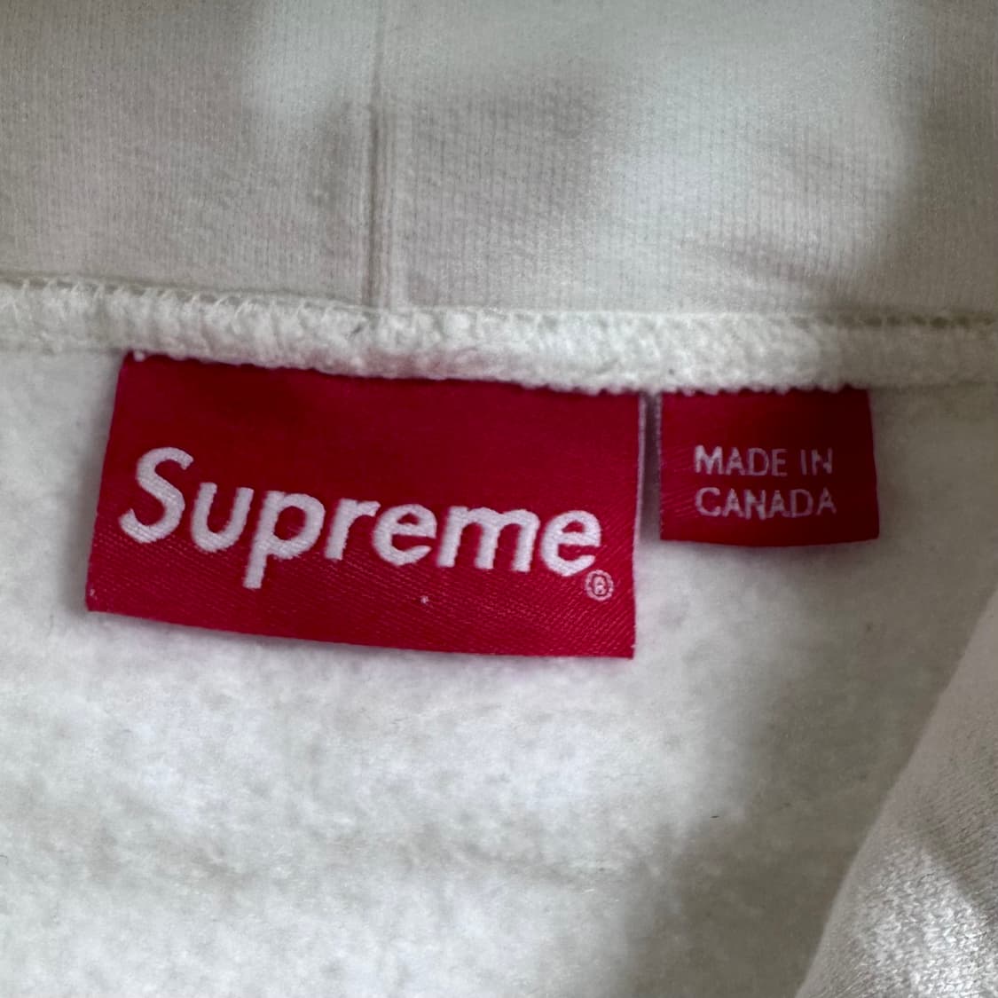 슈프림 스몰박스 로케이션 화이트 후드티 상품이미지5