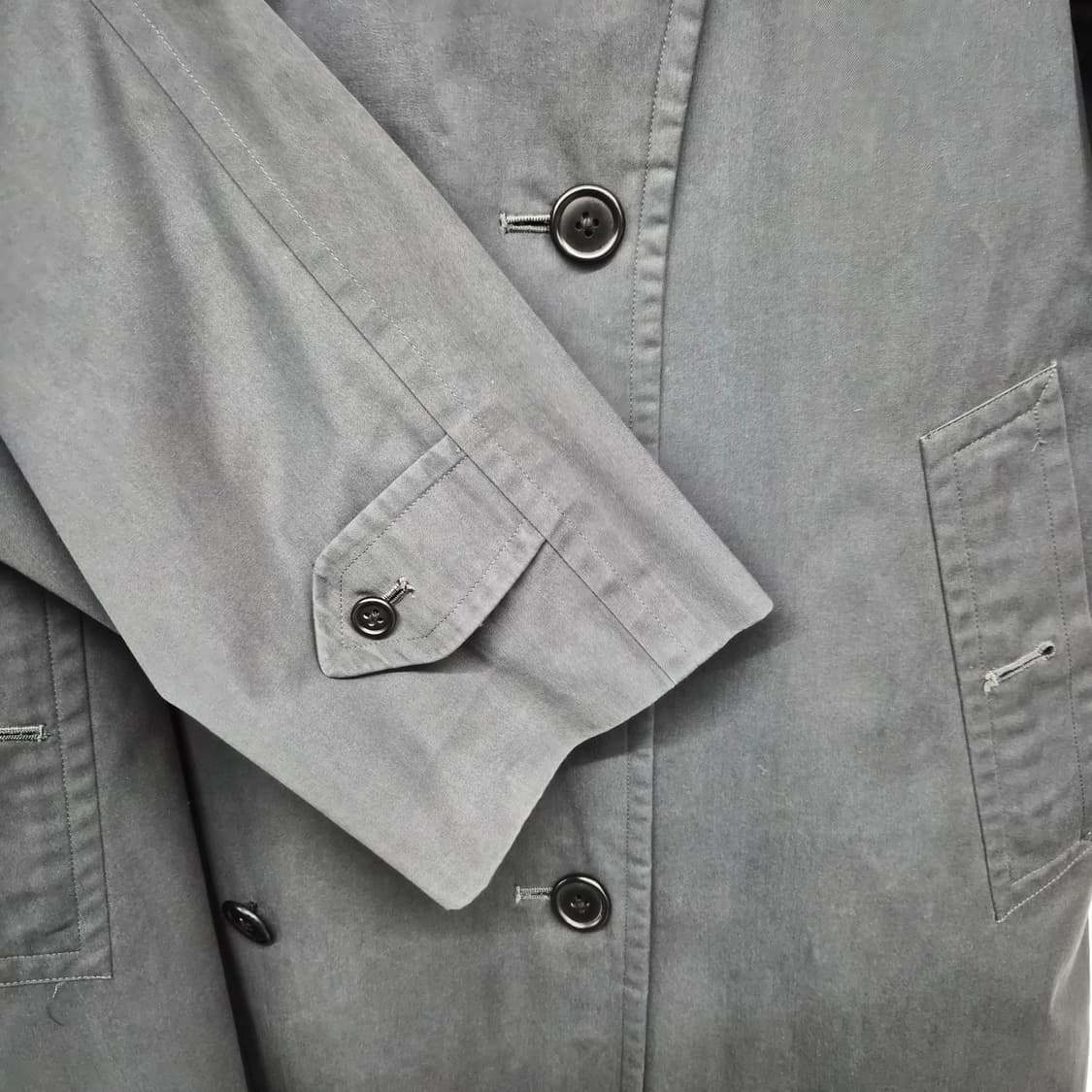 버버리 블랙 롱 트렌치코트 남녀공용 L 상품이미지3