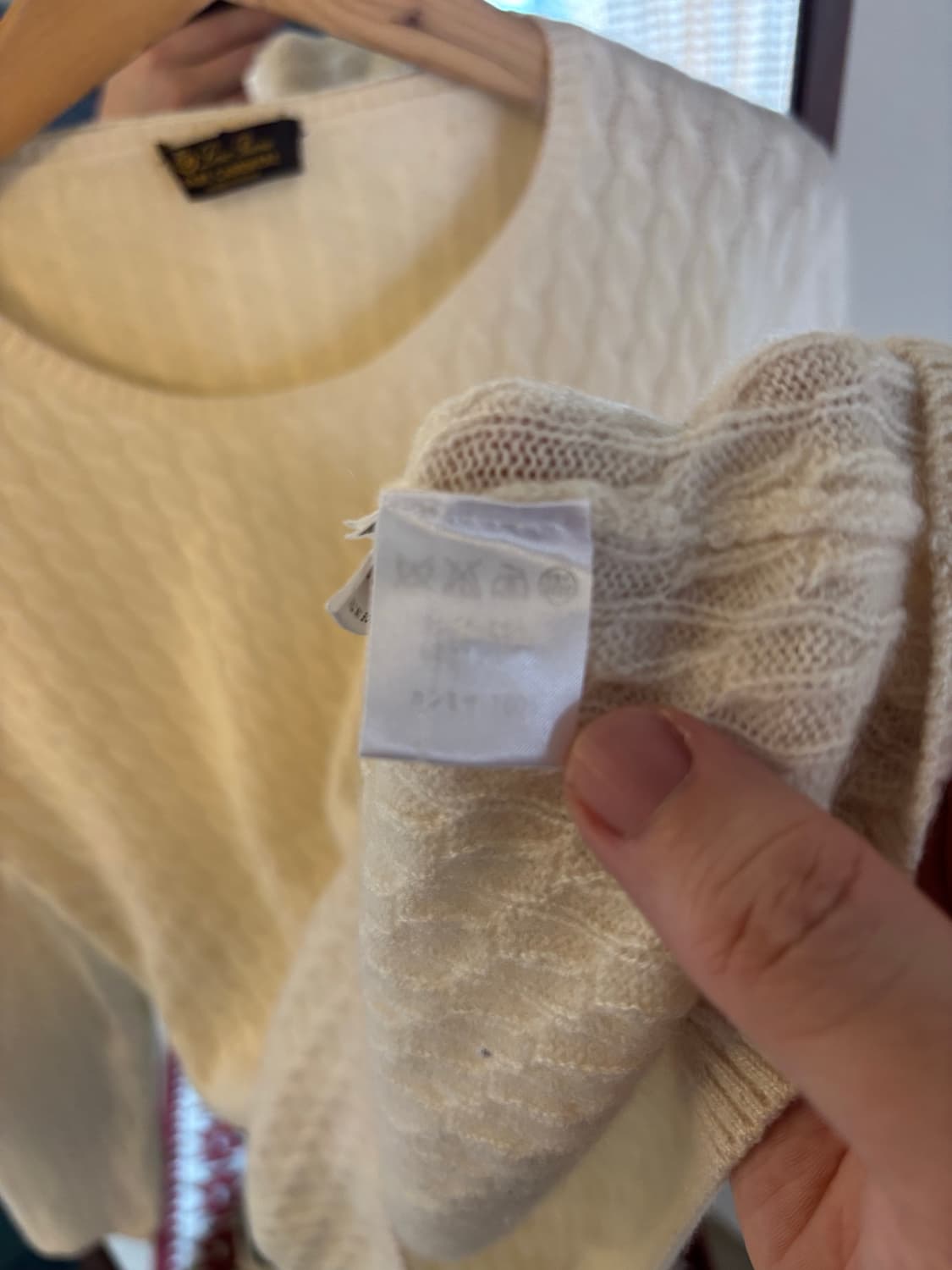 로로피아나 캐시미어 니트 아이보리 상품이미지7