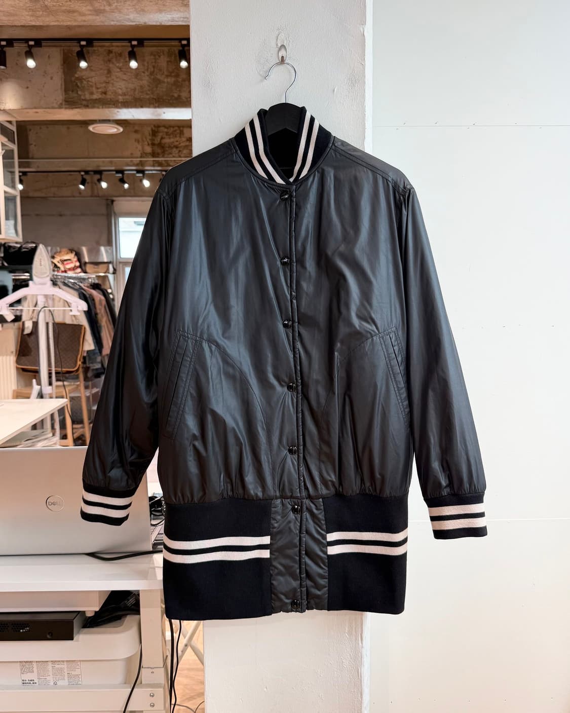 mm6 블랙 리버시블 봄버 자켓  상품이미지2