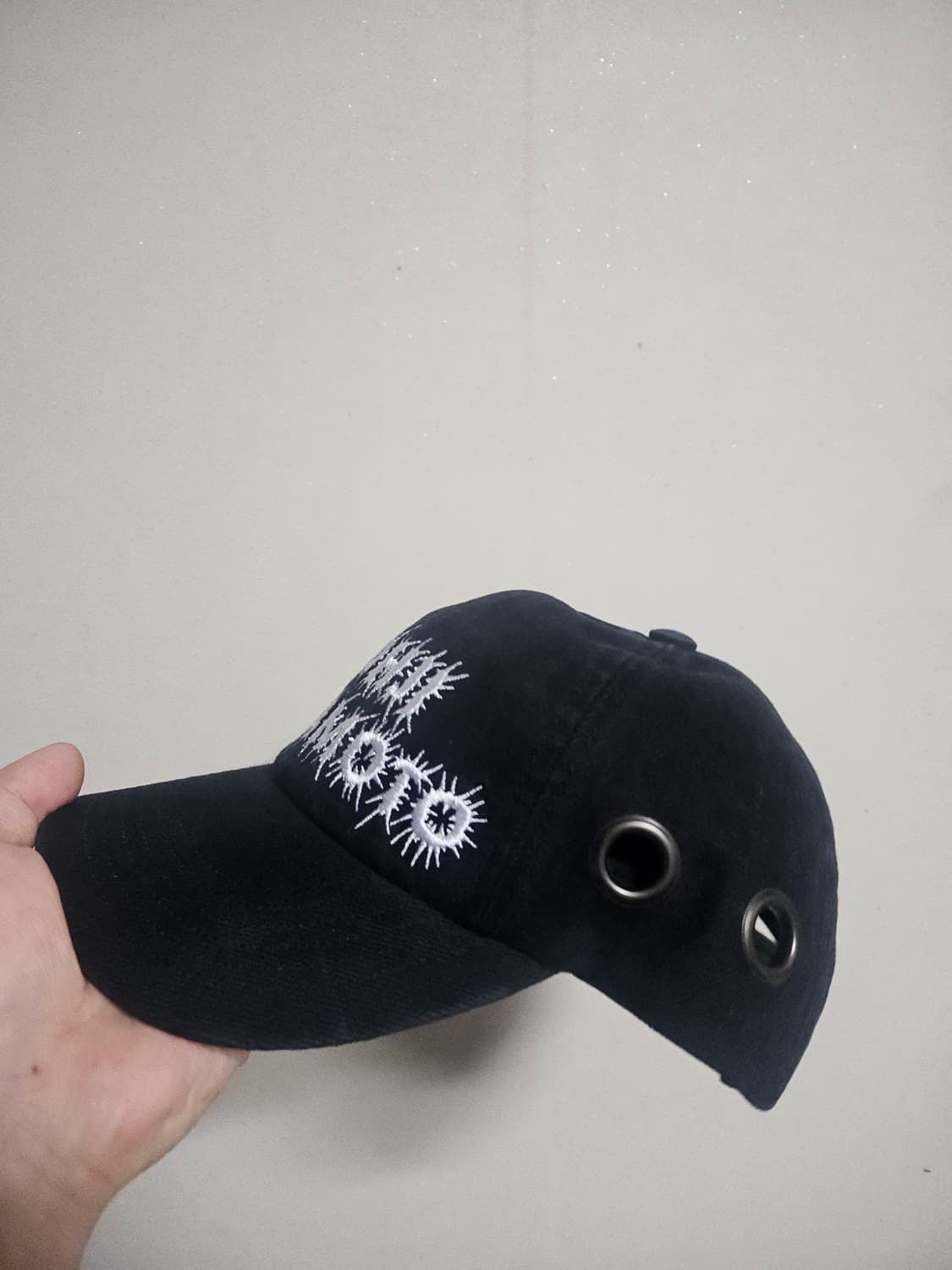 슈프림 모자 요지 야마모토 Grommet 6패널 블랙 볼캡 상품이미지4