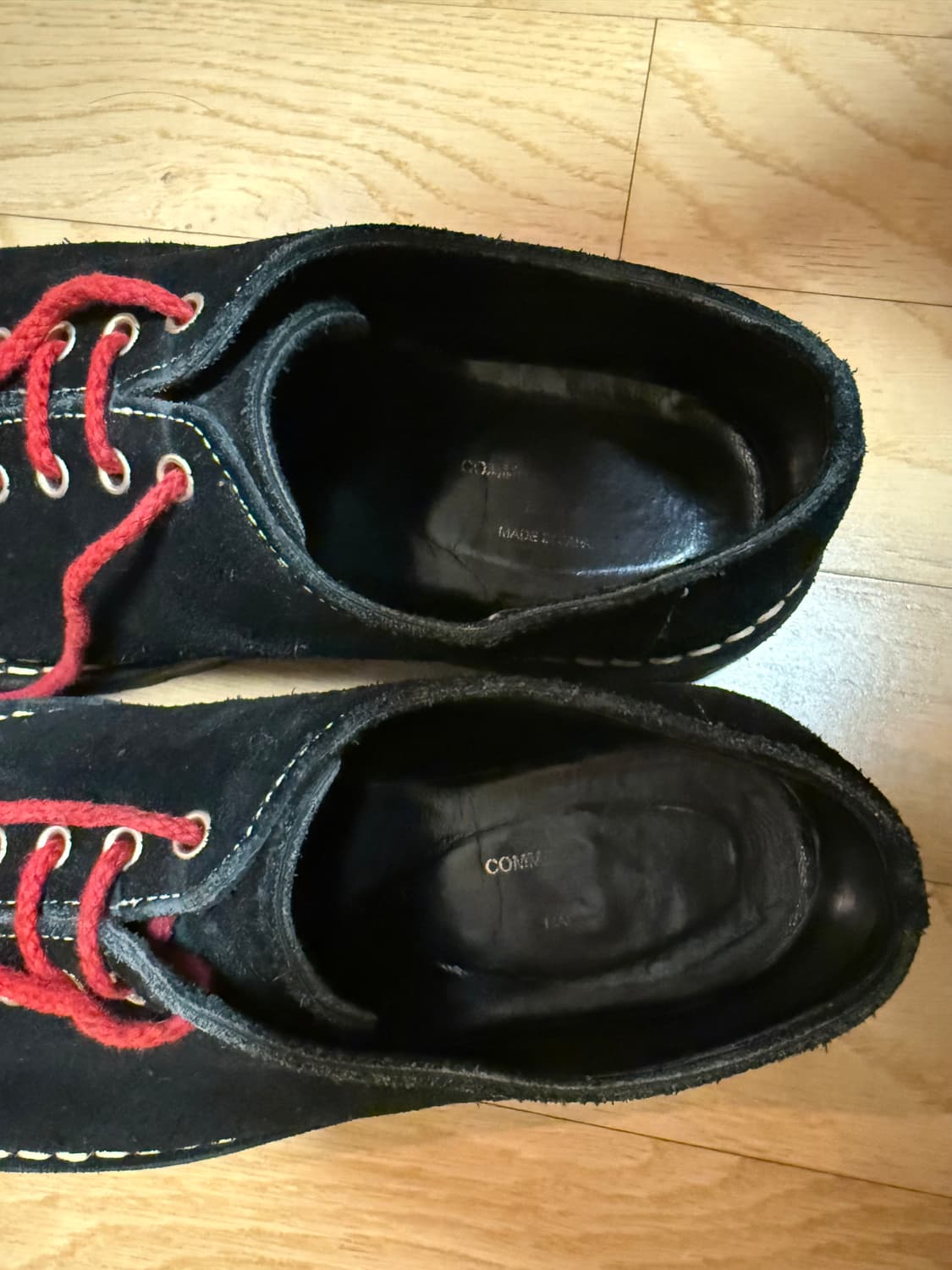 [26]꼼데가르송 옴므 스티치 스웨이드 슈즈 상품이미지3