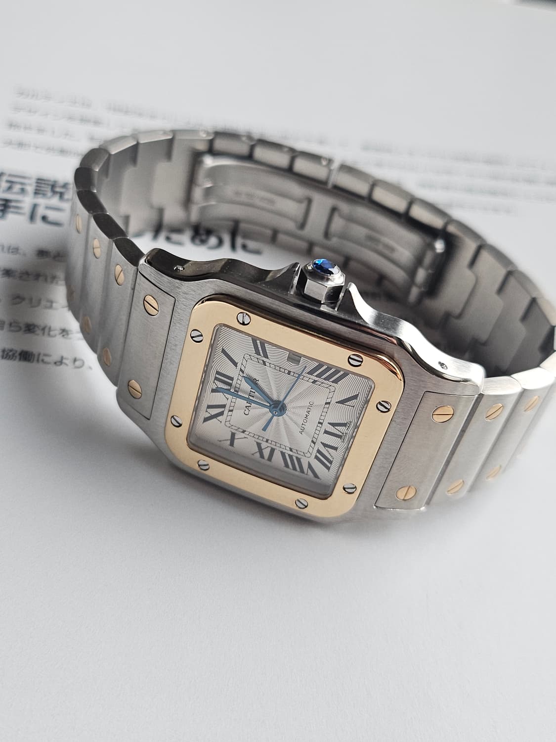 까르띠에 산토스 갈베 라지 콤비 오토매틱 상품이미지2