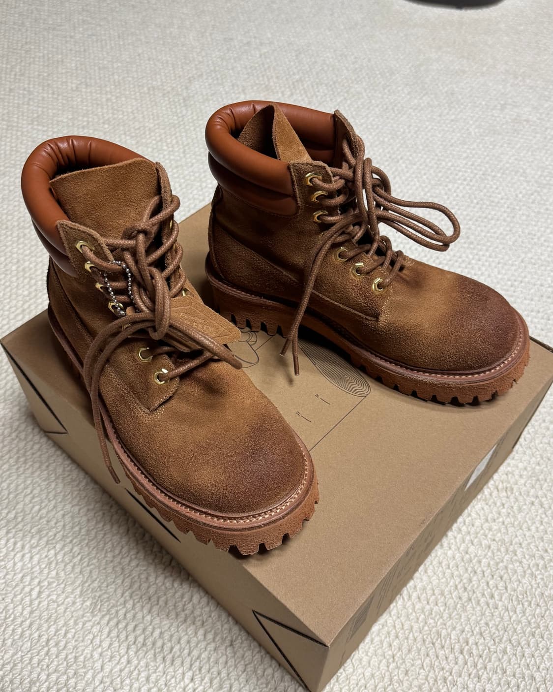 야세 1990 코만도솔 스웨이드 부츠 베이지 240 상품이미지6