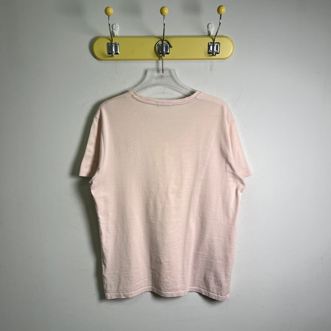 버버리 블랙 라벨 핑크 브이넥 반팔 티셔츠 상품이미지2