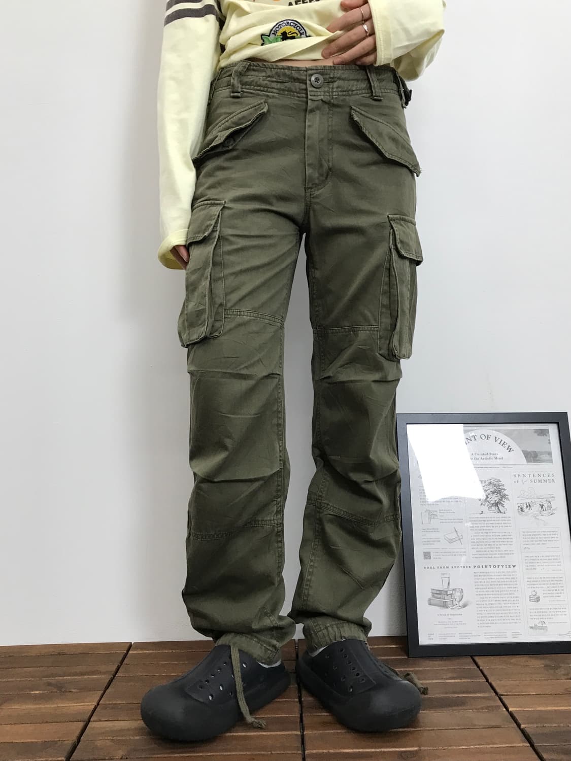 Lucy Olive Utility Cargo Pants 상품이미지1