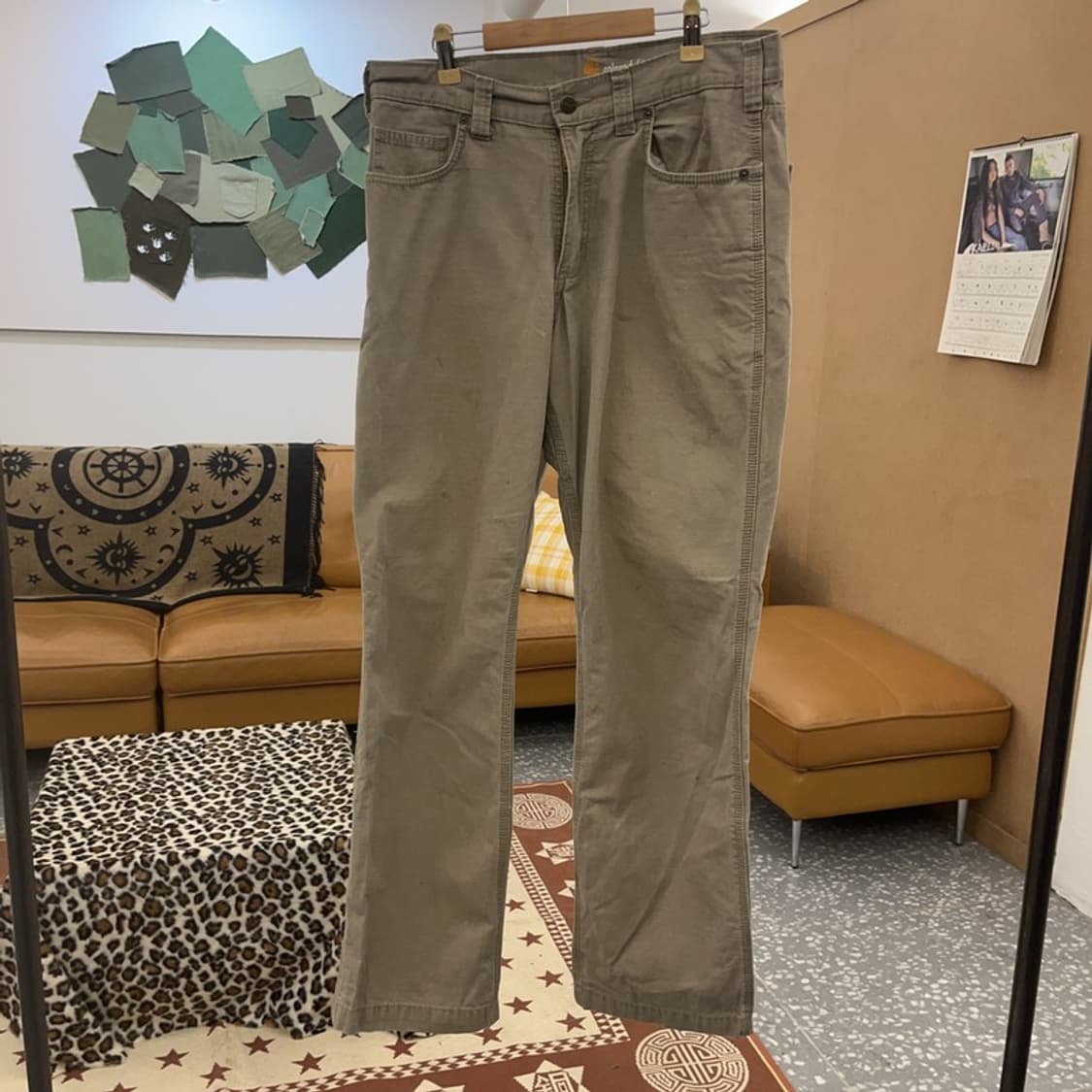 칼하트 빈티지 캐주얼 워크 코튼팬츠 면바지 32인치 C08992 상품이미지3