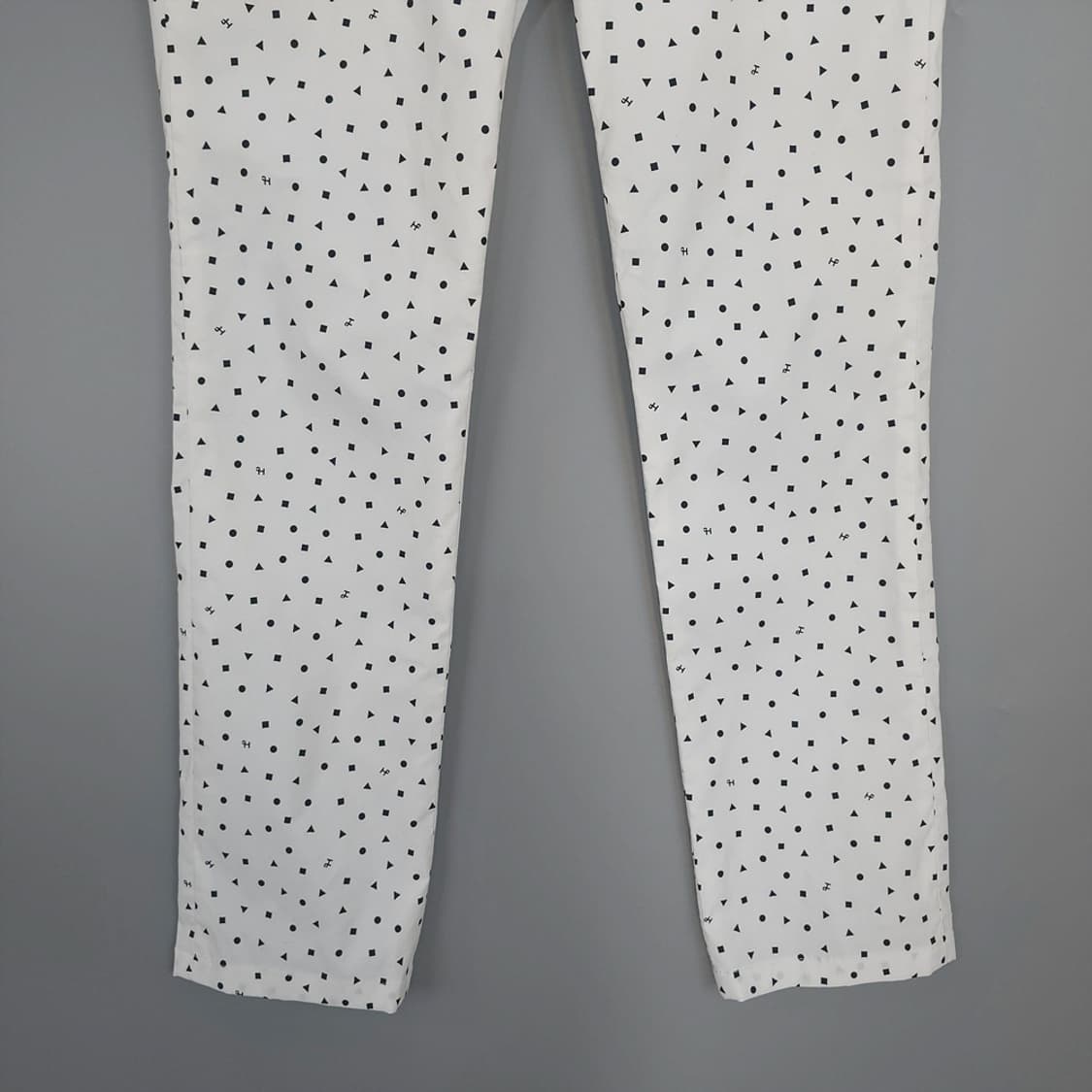 힐크릭 Heal Creek 남성 골프 팬츠 도트 패턴 화이트 31 상품이미지3