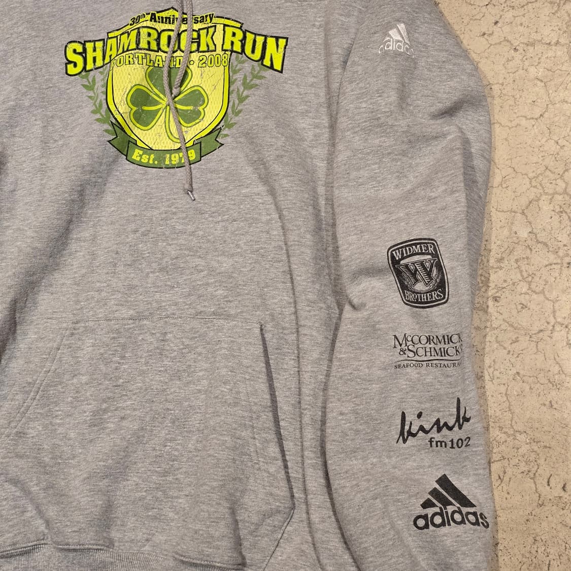 Adidas 포틀랜드 샴록 런 풀오버 후드티 상품이미지3