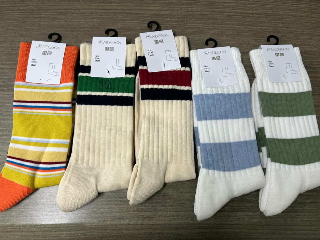 유니클로 JW앤더슨 양말 5켤래 26Cm 상품이미지1