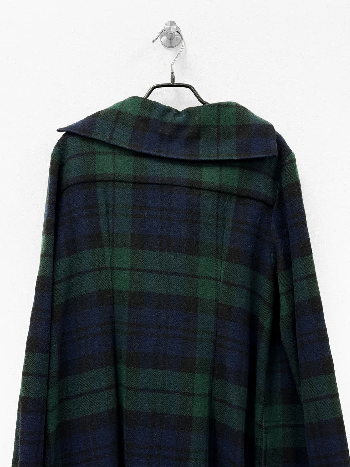 비비안웨스트우드 앵글로매니아 그린 체크 울 코트 상품이미지4