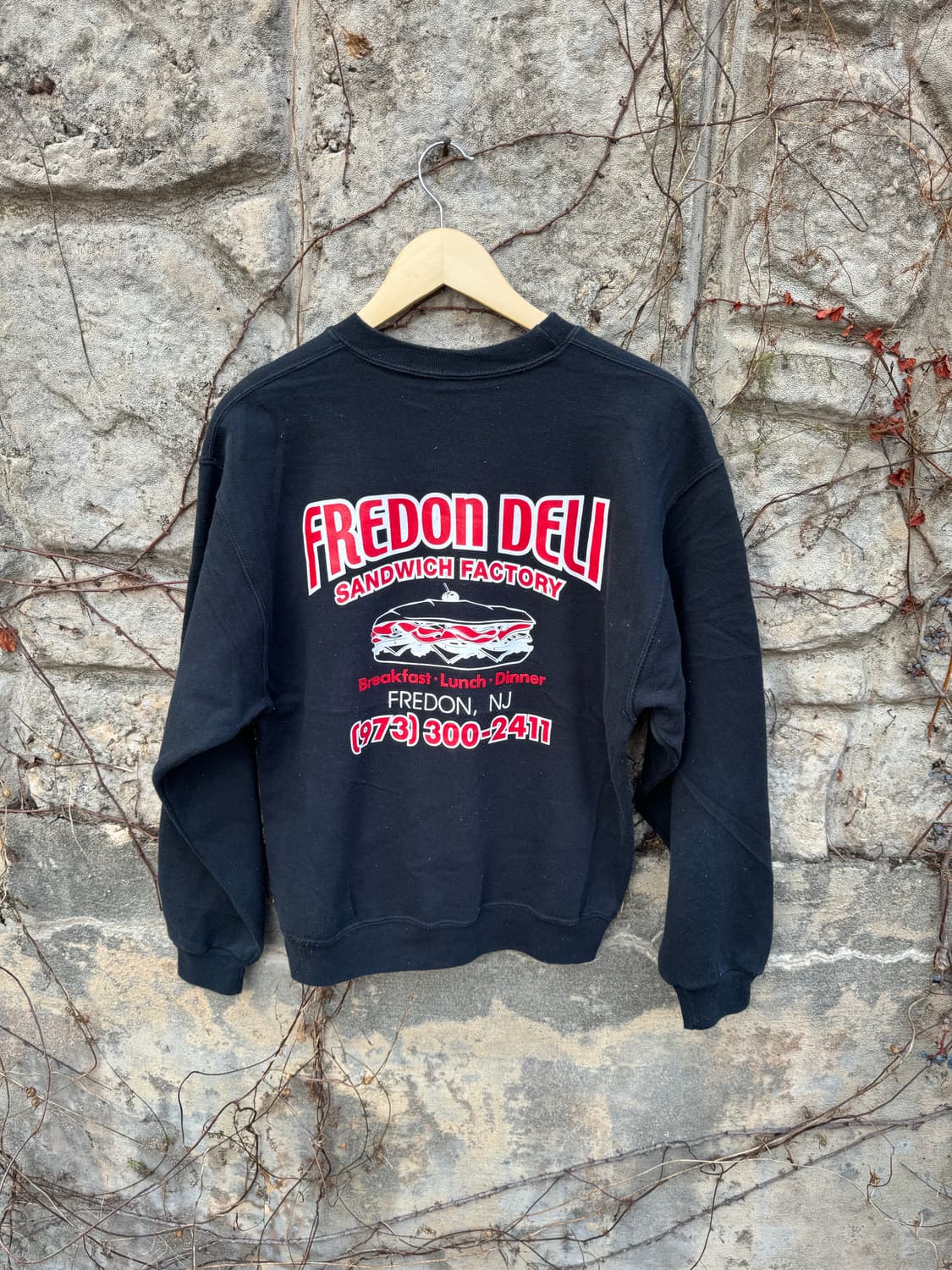 00s 저지스 러셀 빈티지 샌드위치 프린팅 스웻 셔츠 맨투맨 블랙 상품이미지2