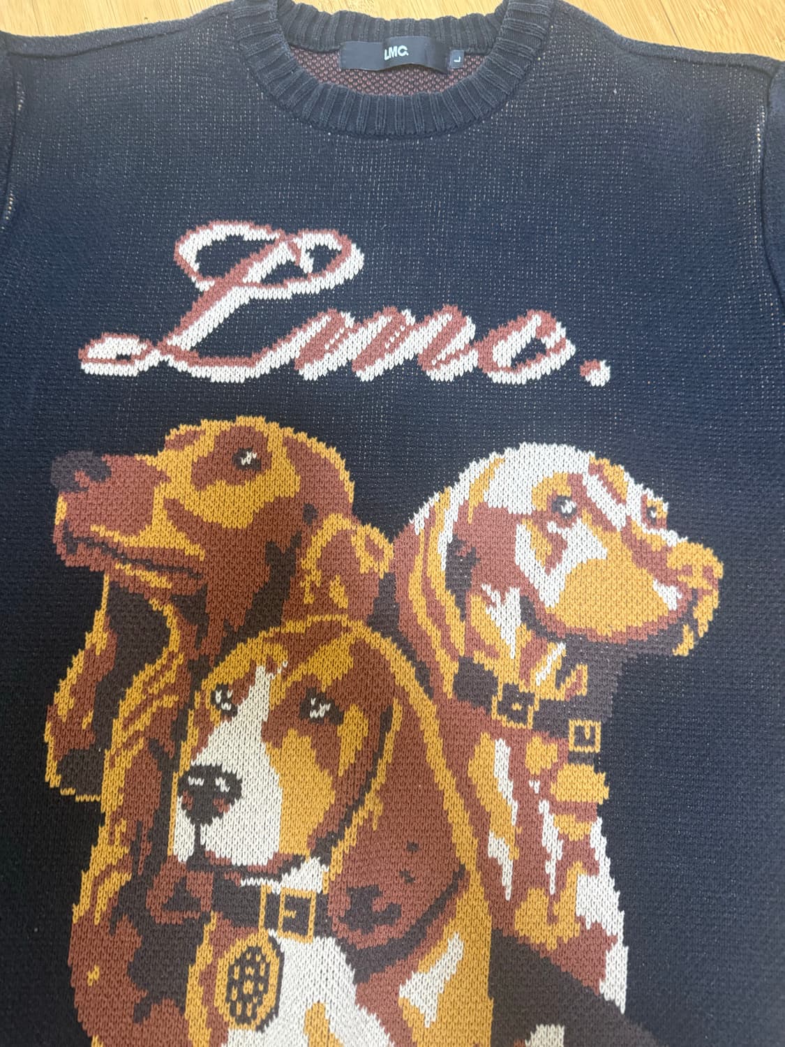 LMC HUNTING DOG KNIT SWEATER black 상품이미지3