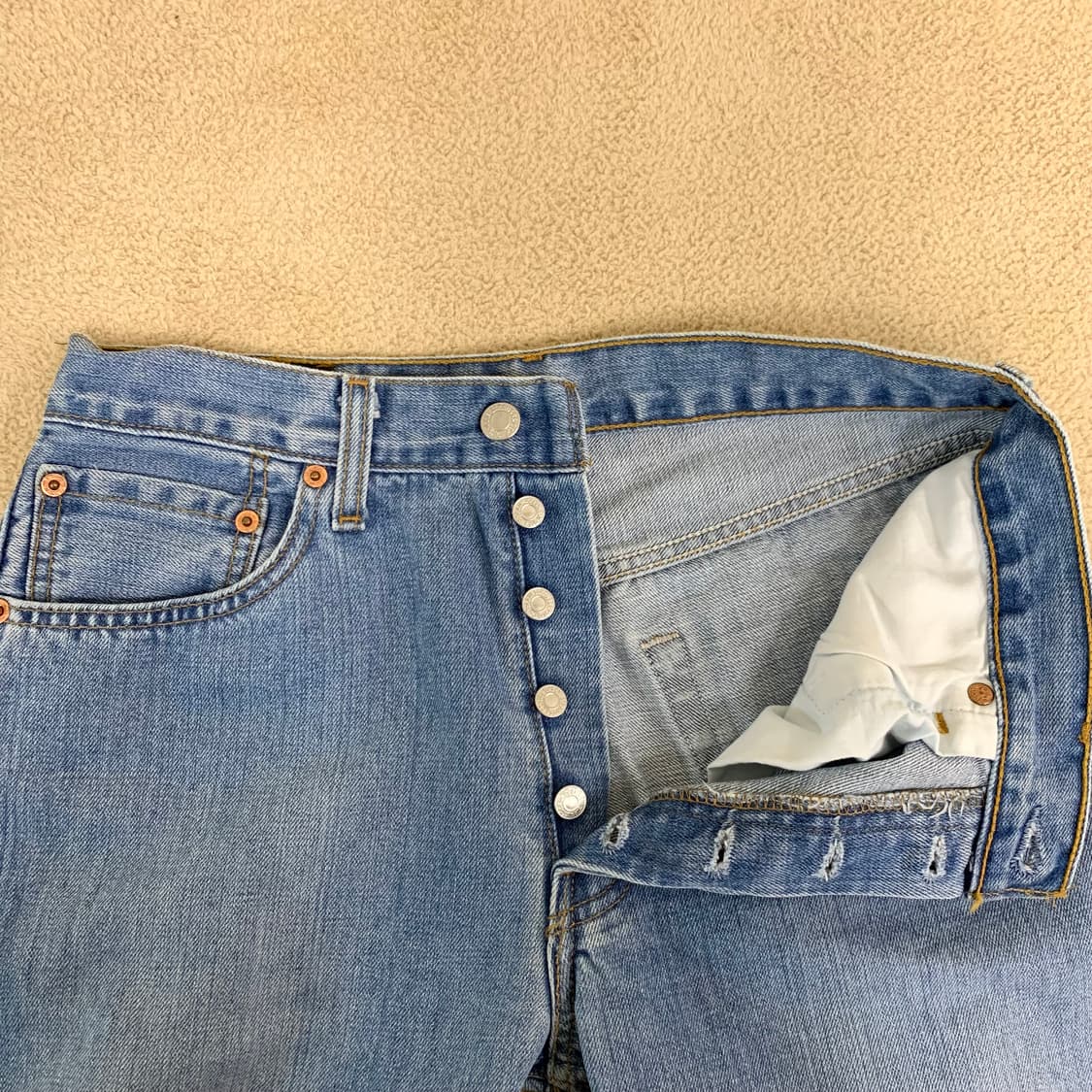 빈티지 리바이스 501 워싱 데님팬츠(29사이즈) 남자청바지 연중청 상품이미지3