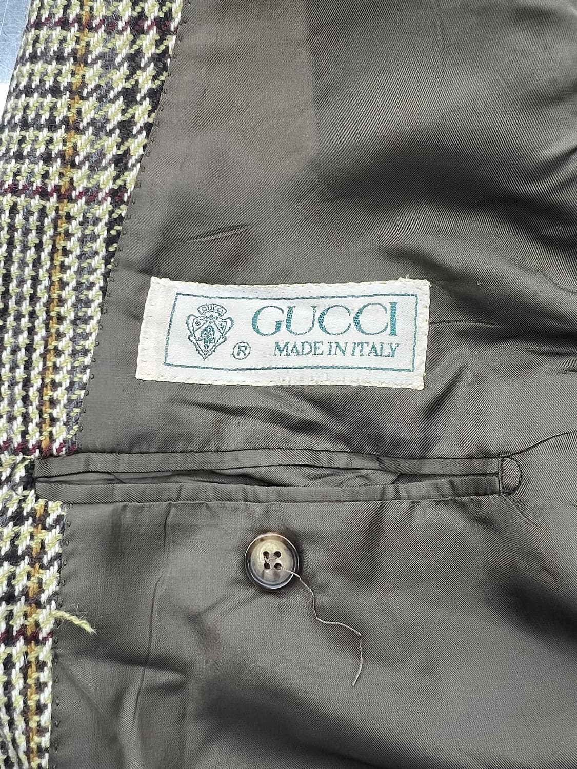 구찌 하운드투스 체크 2b 테일러드 블레이저 자켓 상품이미지7