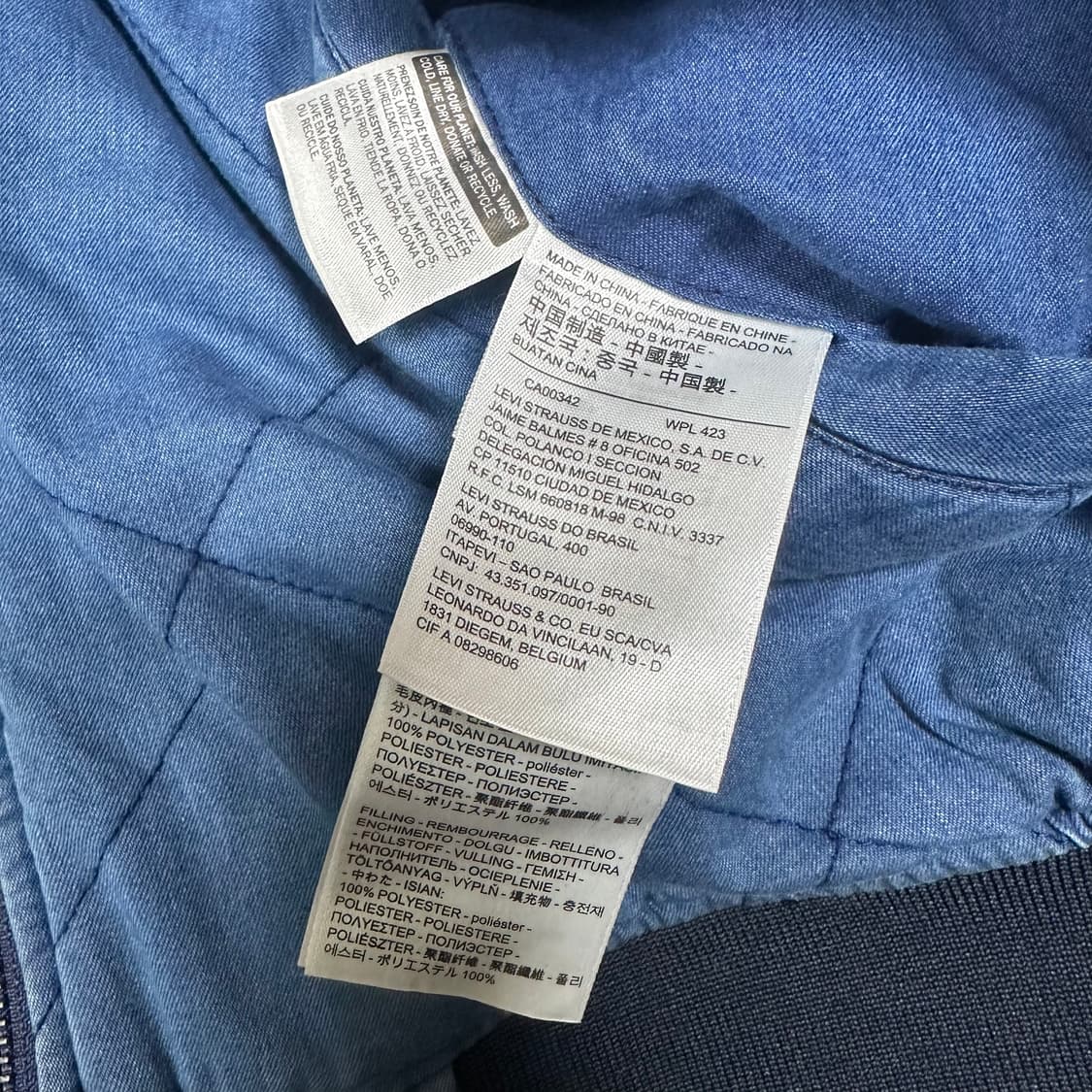 ✨ (바배) 리바이스 리버시블 뽀글이 데님 양면 점퍼 자켓 상품이미지6