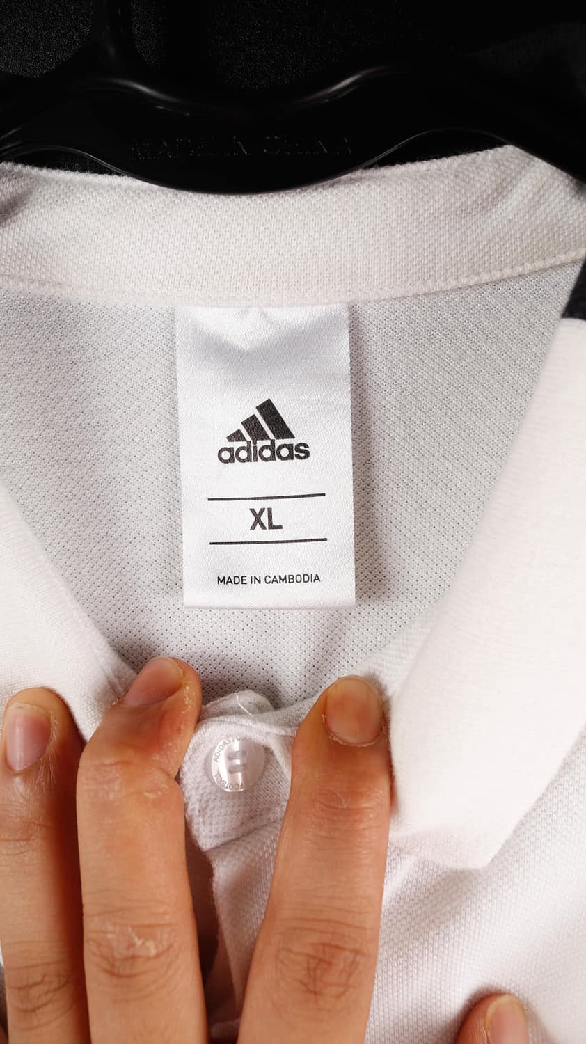 아디다스 흰색 반팔 카라티 상품이미지4