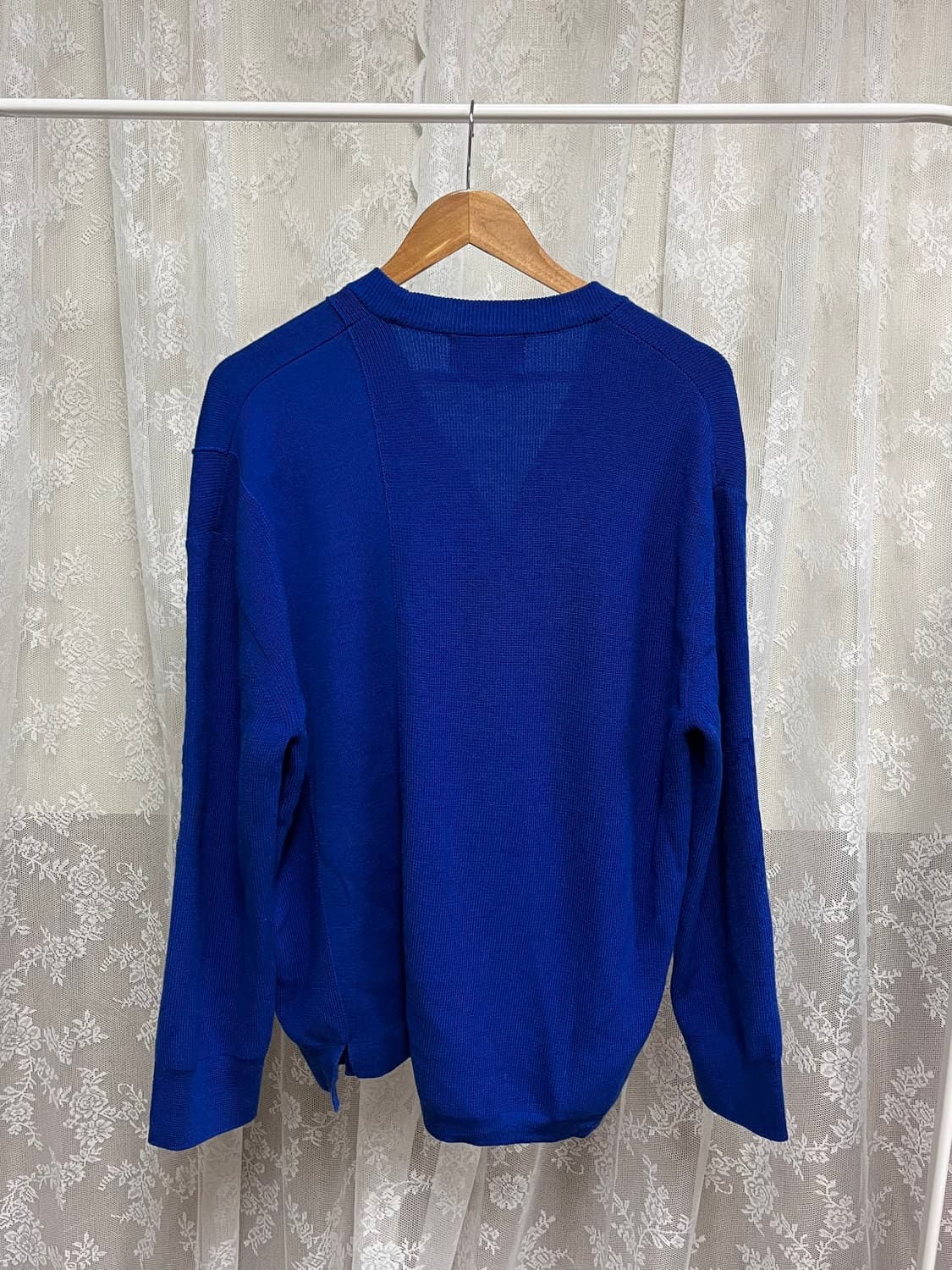 48) 솔리드옴므 19ss 브이넥 가디건 블루 상품이미지2