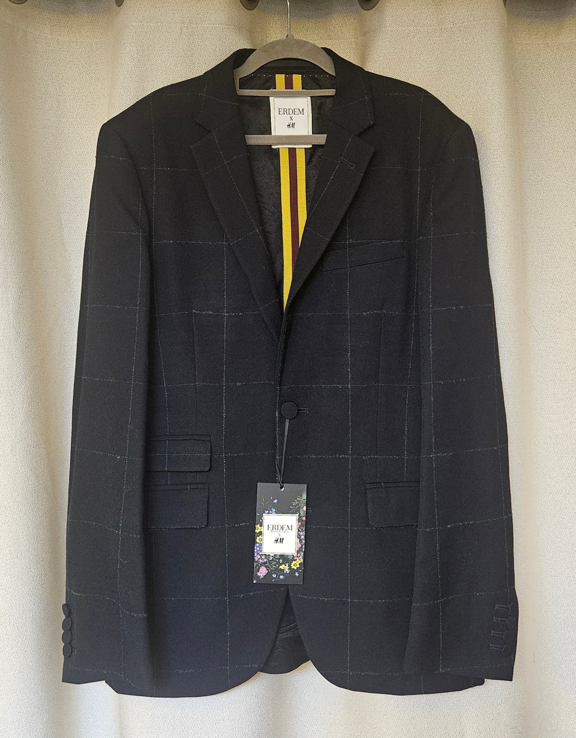 ERDEM X H&M 체크 블레이저 (EUR 46)새상품 상품이미지1