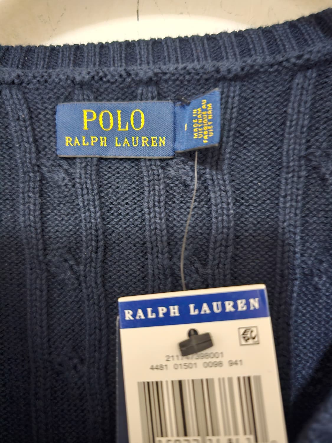 랄프로렌 코리아정품 (백화점판) 꽈배기니트 M 최신상 상품이미지4