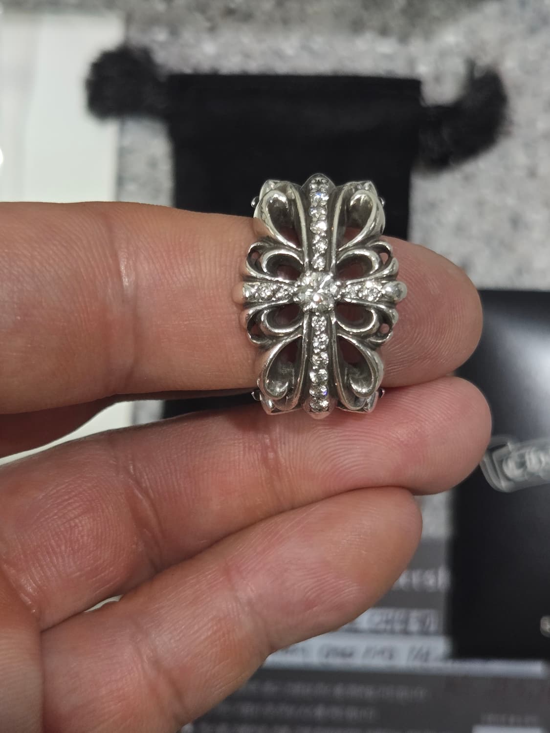 크롬하츠 더블 플로랄 풀파베 링 (정품) 상품이미지6