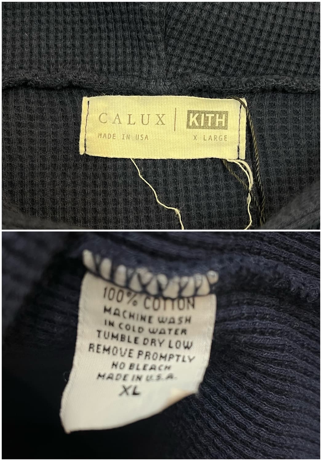 키스 와플 후드티 네이비 XL #csz3037 상품이미지3