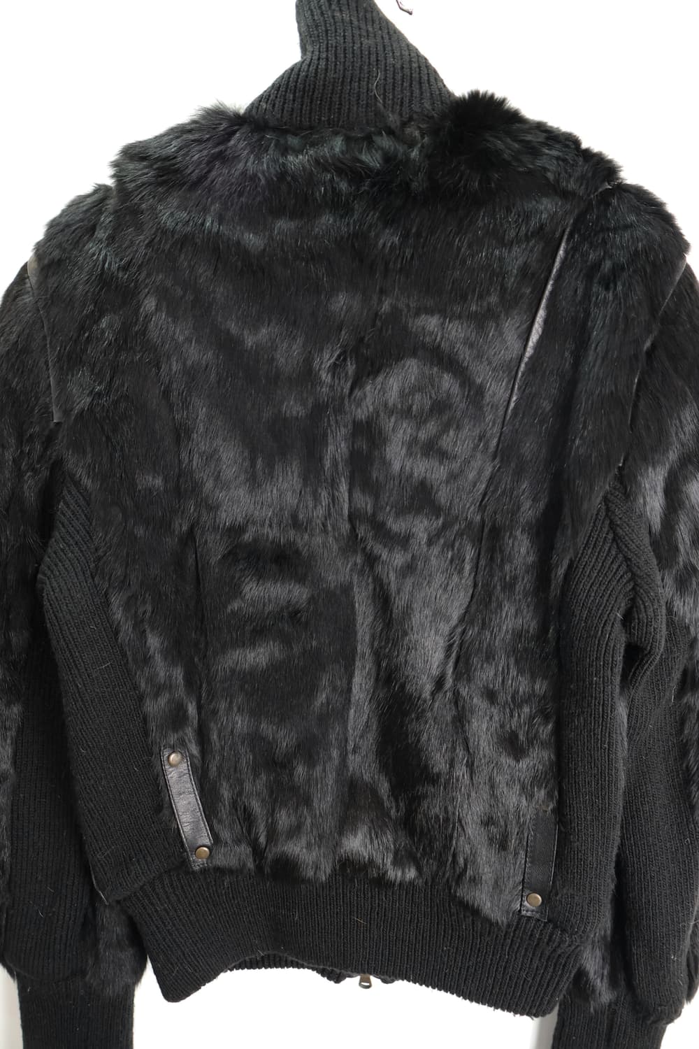 Atos Lombardini Black Rabbit Fur Jackets 상품이미지7