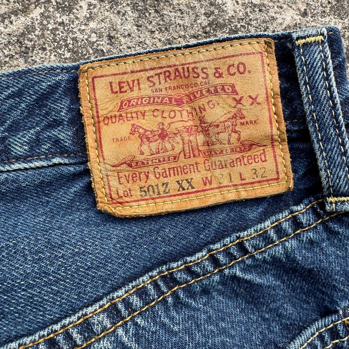 [32] 리바이스 501 zxx 셀비지 데님 팬츠 상품이미지9