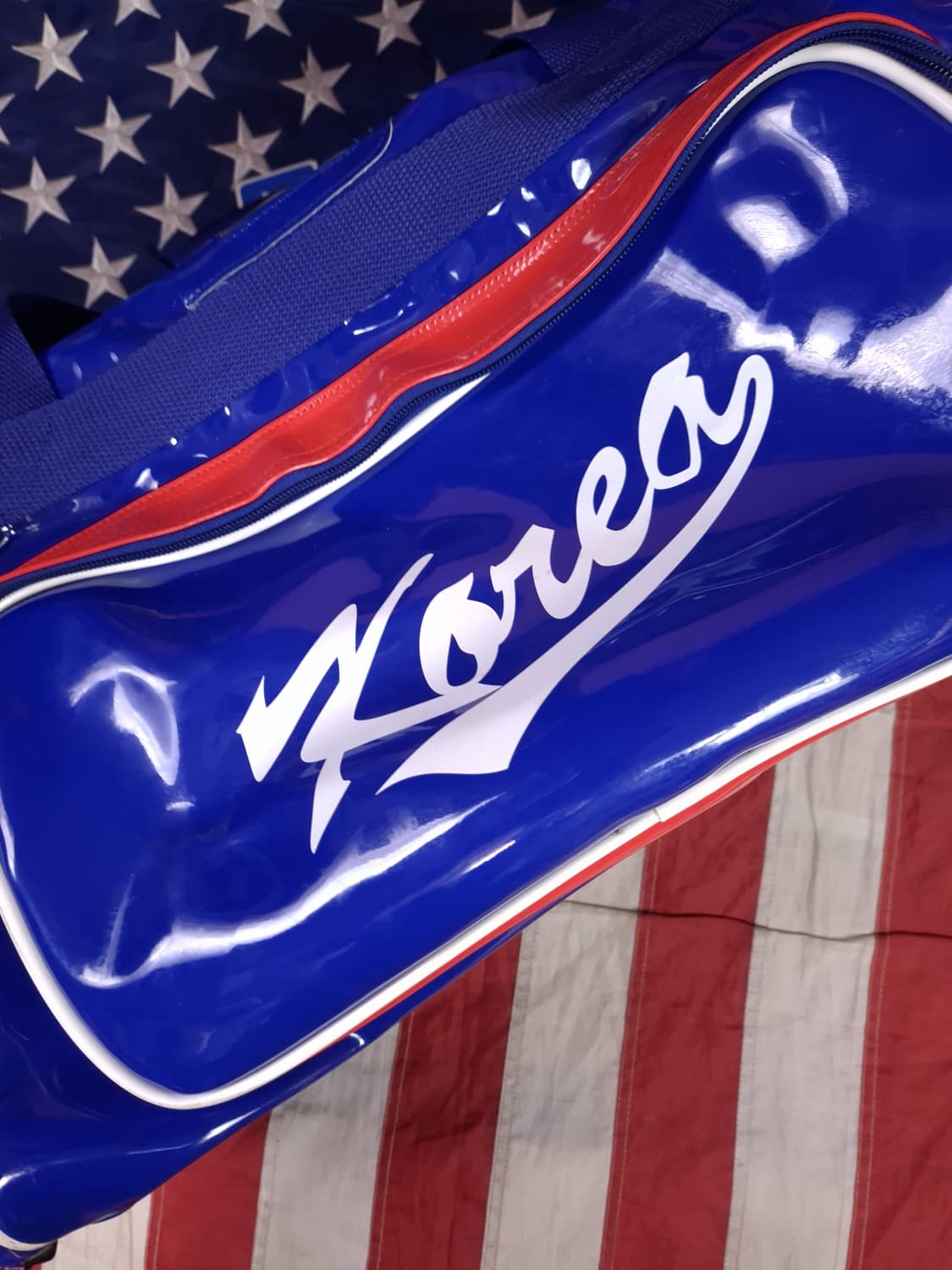 특A 월드베이스볼 국가대표 장원준선수 실착 대형 베어스볼 백 상품이미지3