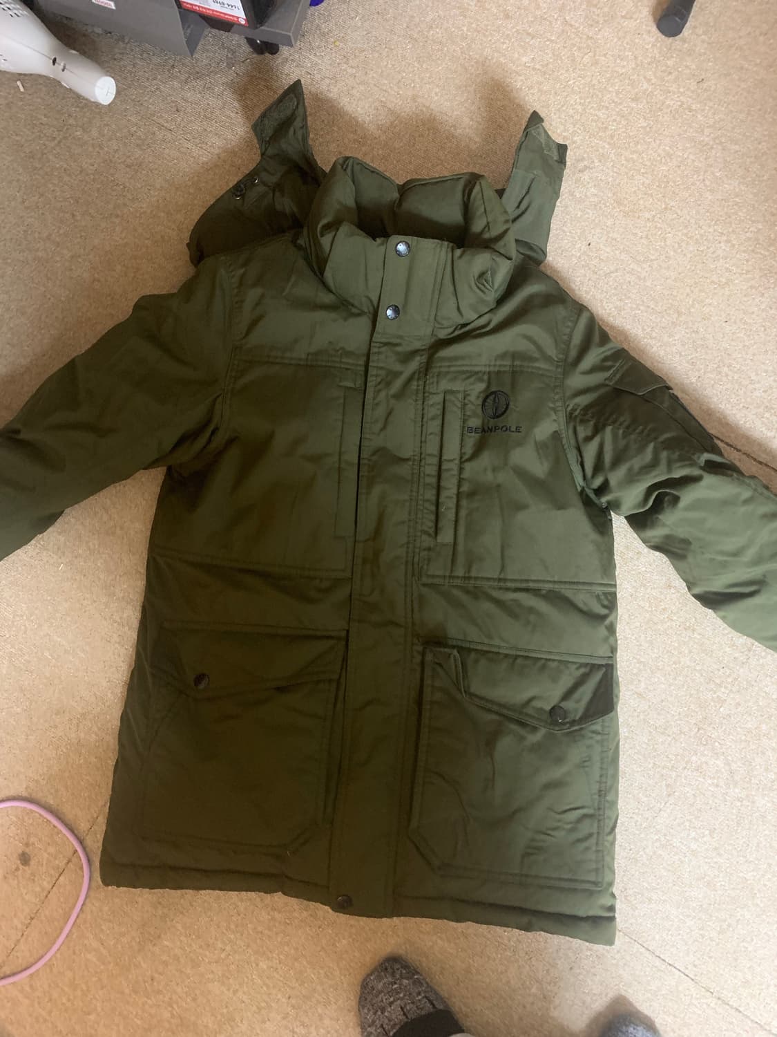 빈폴 패딩 아웃도어 카키 95 상품이미지3