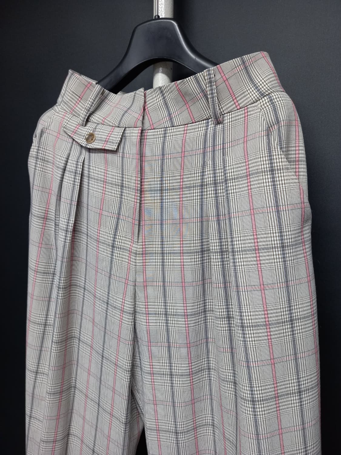 새 잇미샤 춘하 하이웨스트 핀턱 와이드 통핏 팬츠 44 상품이미지4