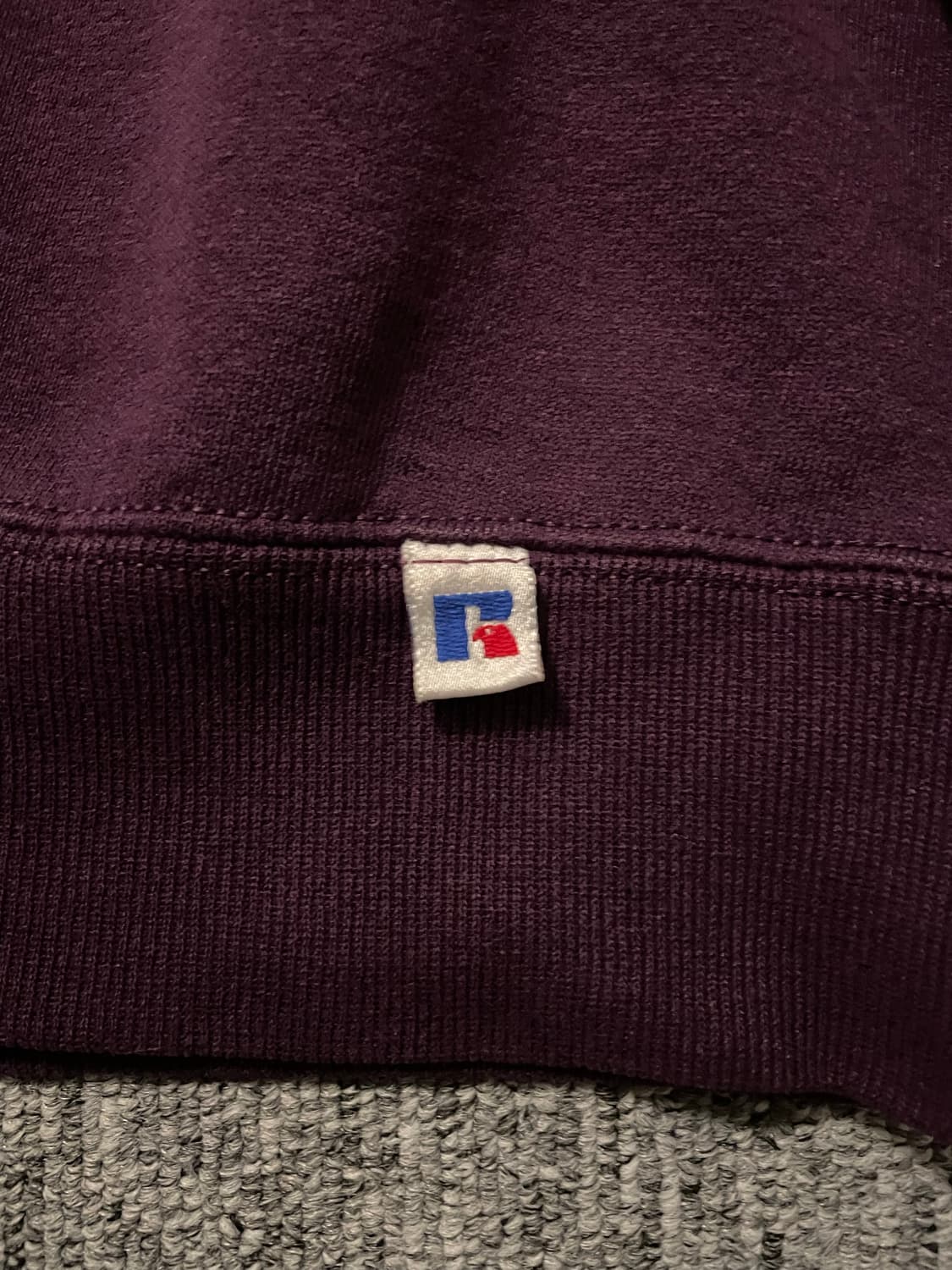 90s 러셀 스웻 맨투맨 퍼플 USA [XL] 상품이미지7