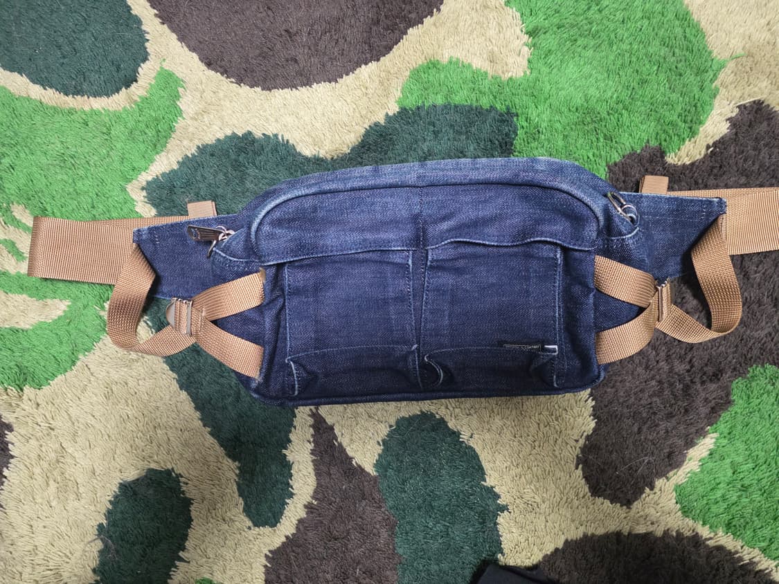 [OS] 베이프 X 포터 인디고 데님 탱커백 상품이미지2