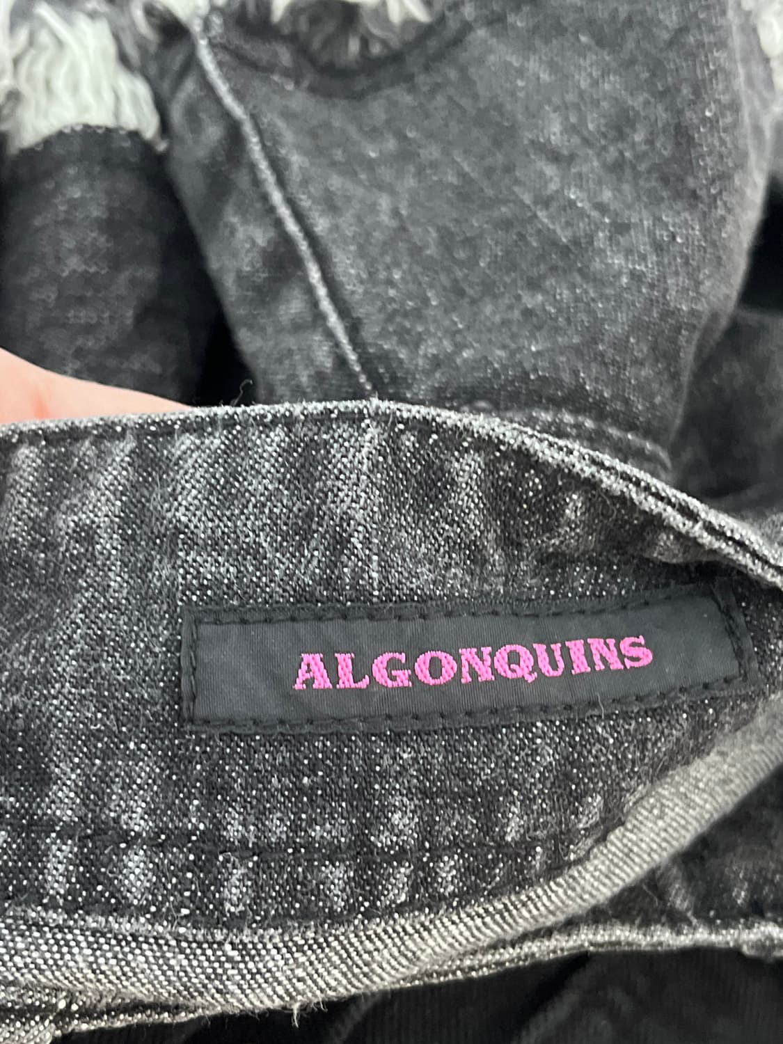 ALGONQUINS 알곤퀸즈 펑크 캉캉 흑청 데님 랩스커트 치마 상품이미지10