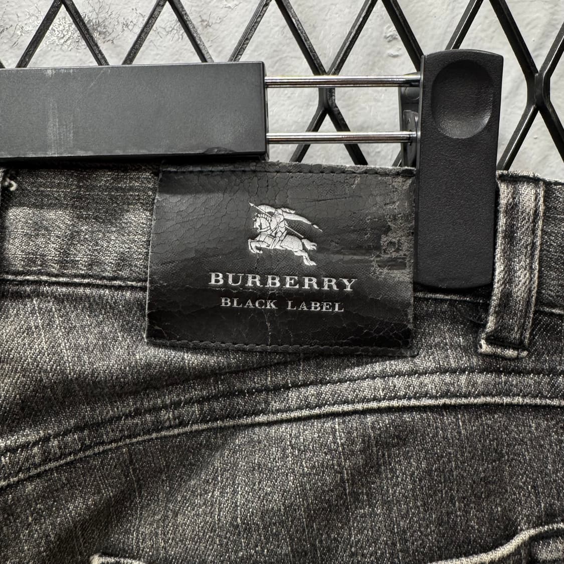 00s 버버리 블랙 라벨 데님 팬츠 스트레이트 핏 흑청 상품이미지6