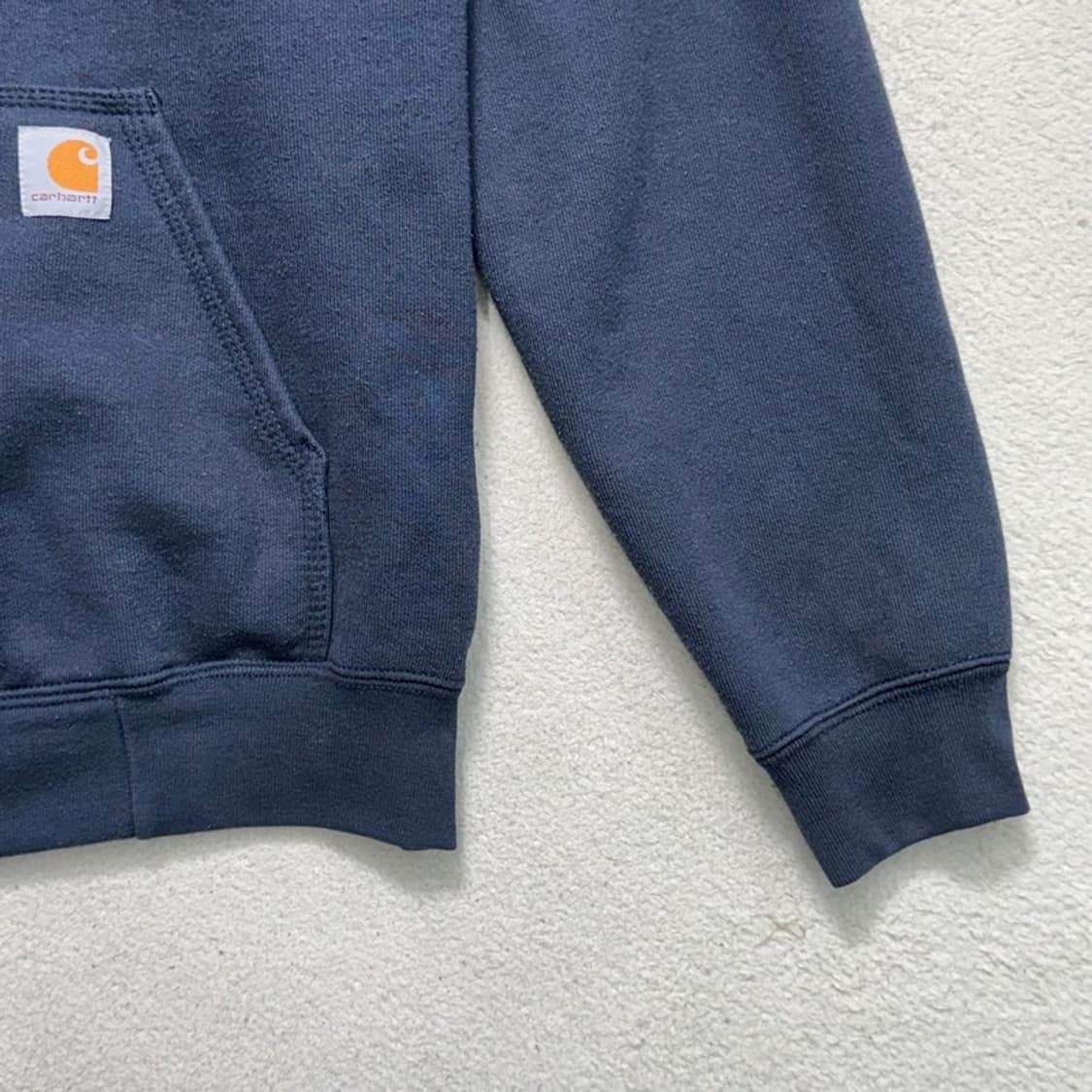 CARHARTT 미드 웨이트 오리지널 핏 후드 집업 네이비 S 상품이미지6