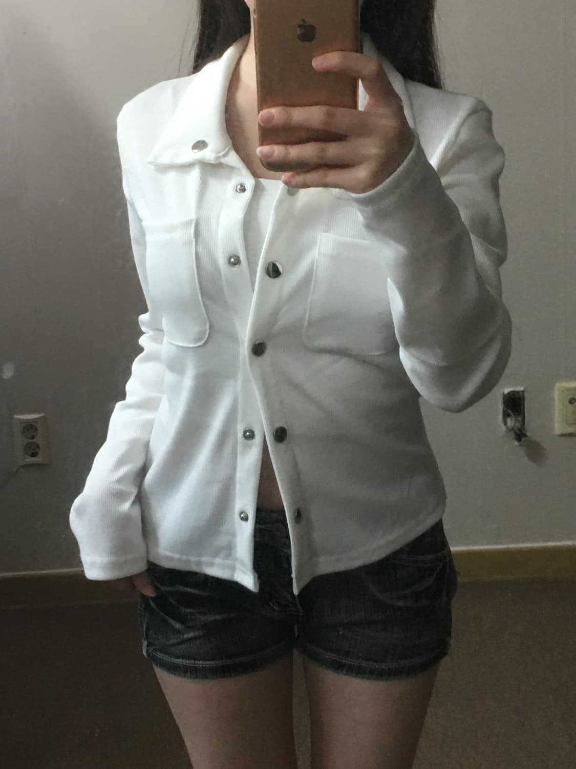 슬림 카라 니트 가디건 상품이미지1