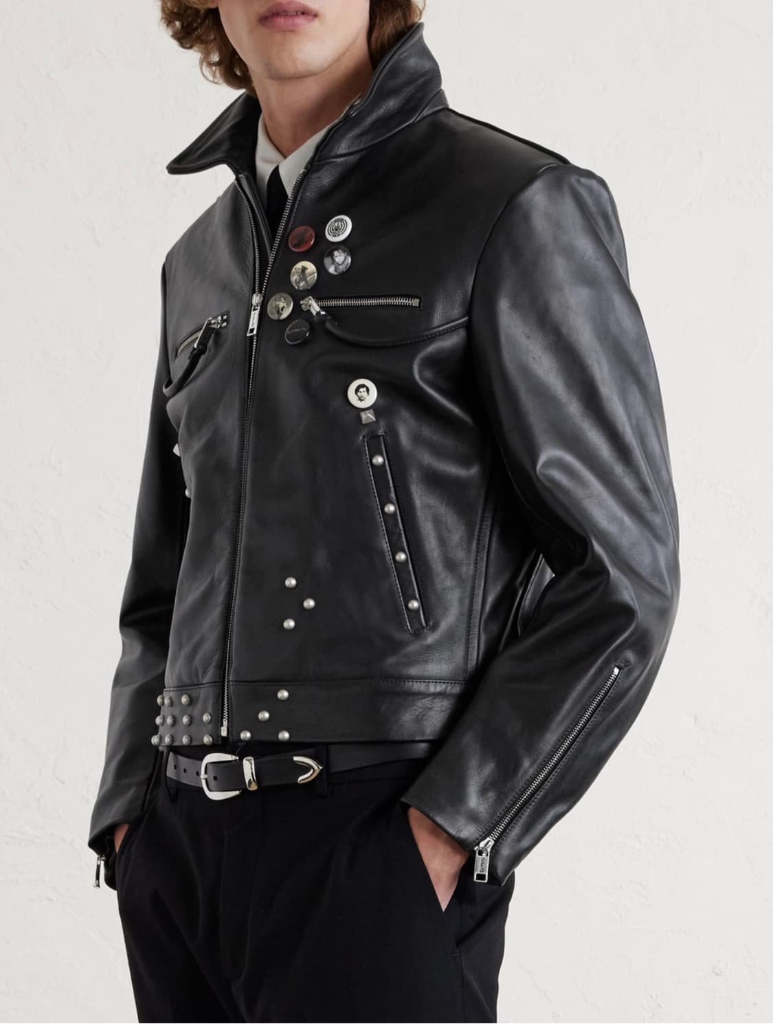 Studded leather jacket 상품이미지2