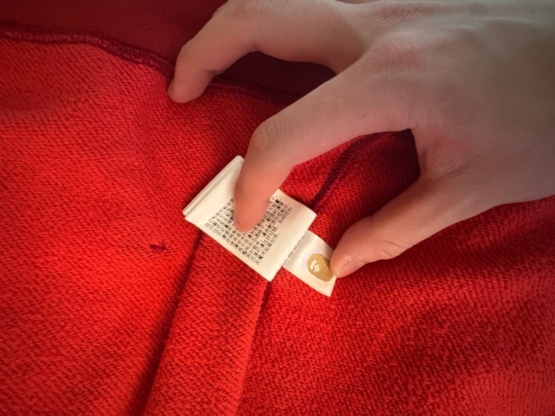 베이프 더블샤크 후드집업 레드 L 상품이미지7