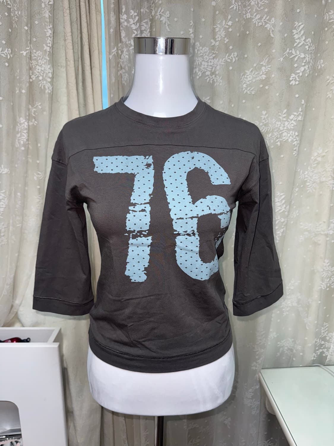 76 printed football T 상품이미지2