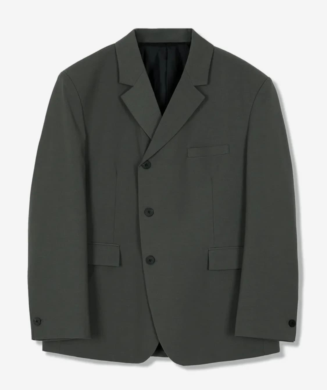 수아레 울 밸런스 세미 오버 블레이저, 슬랙스 정장 셋업 애쉬그레이 상품이미지2