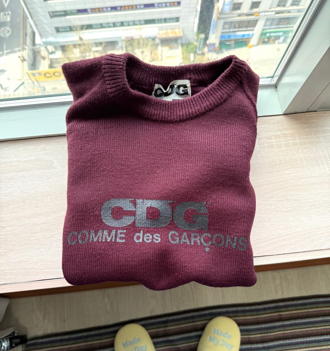 cdg 라운드넥 니트 상품이미지1