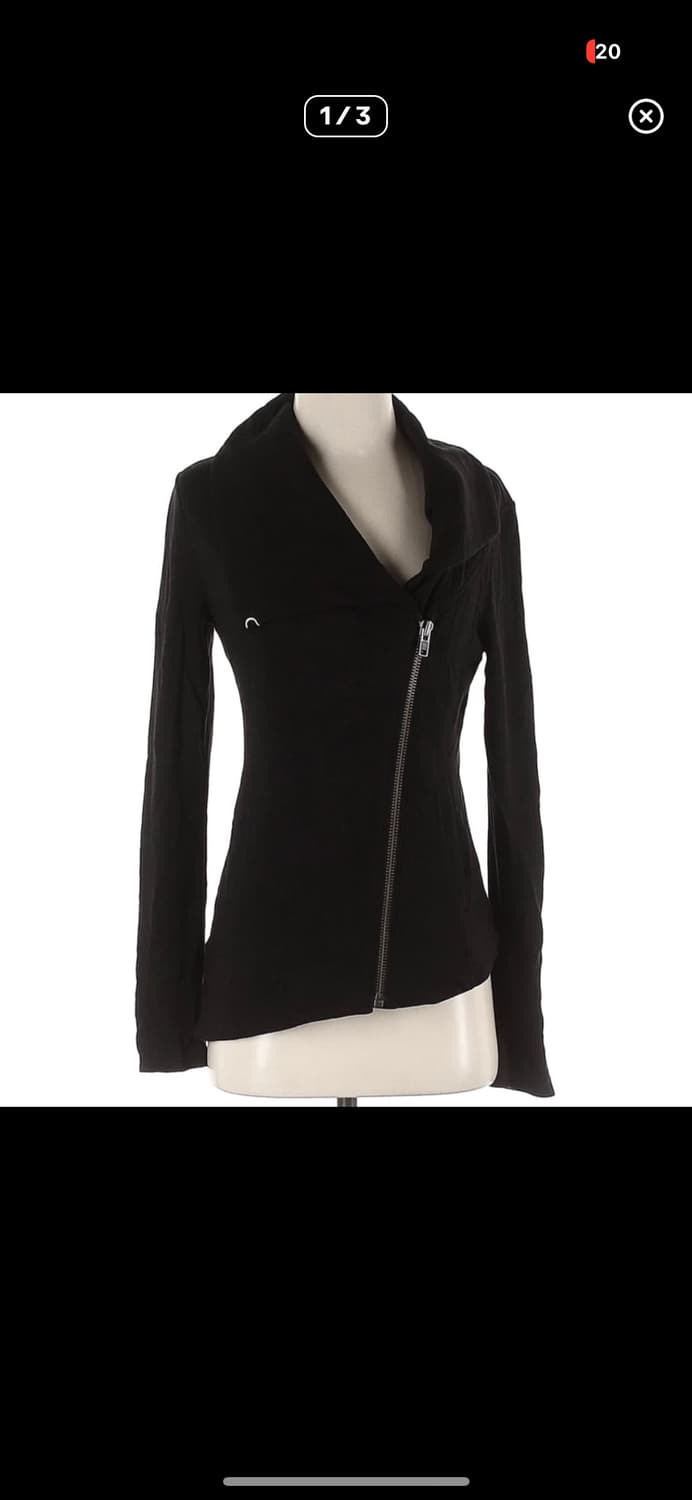 헬무트랭 자켓 비대칭 사선지퍼 바이커 져지자켓s 상품이미지1