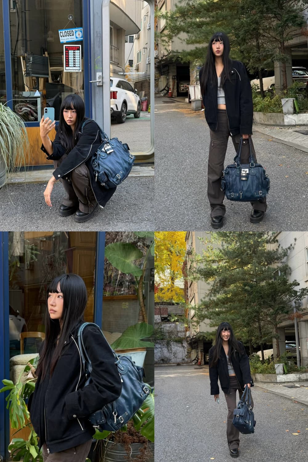 끌로에 패딩턴 라지 블루 상품이미지2