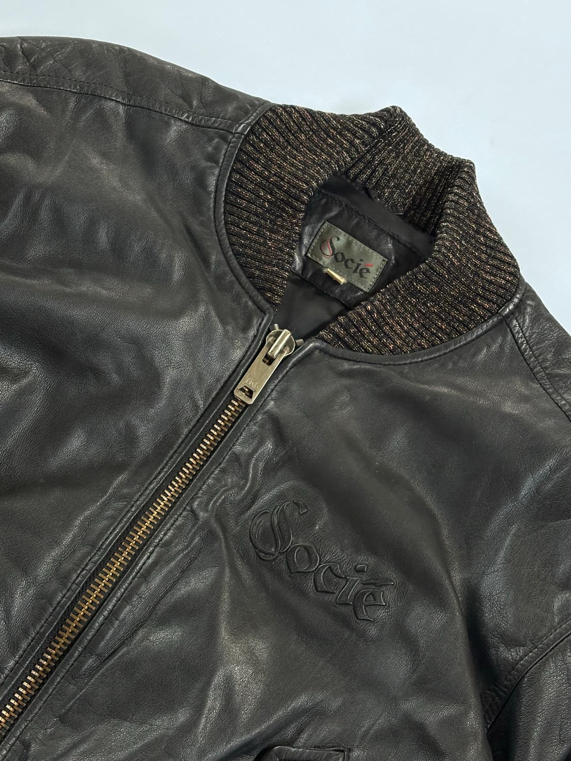 80’s 빈티지 소가죽 레더자켓 상품이미지2