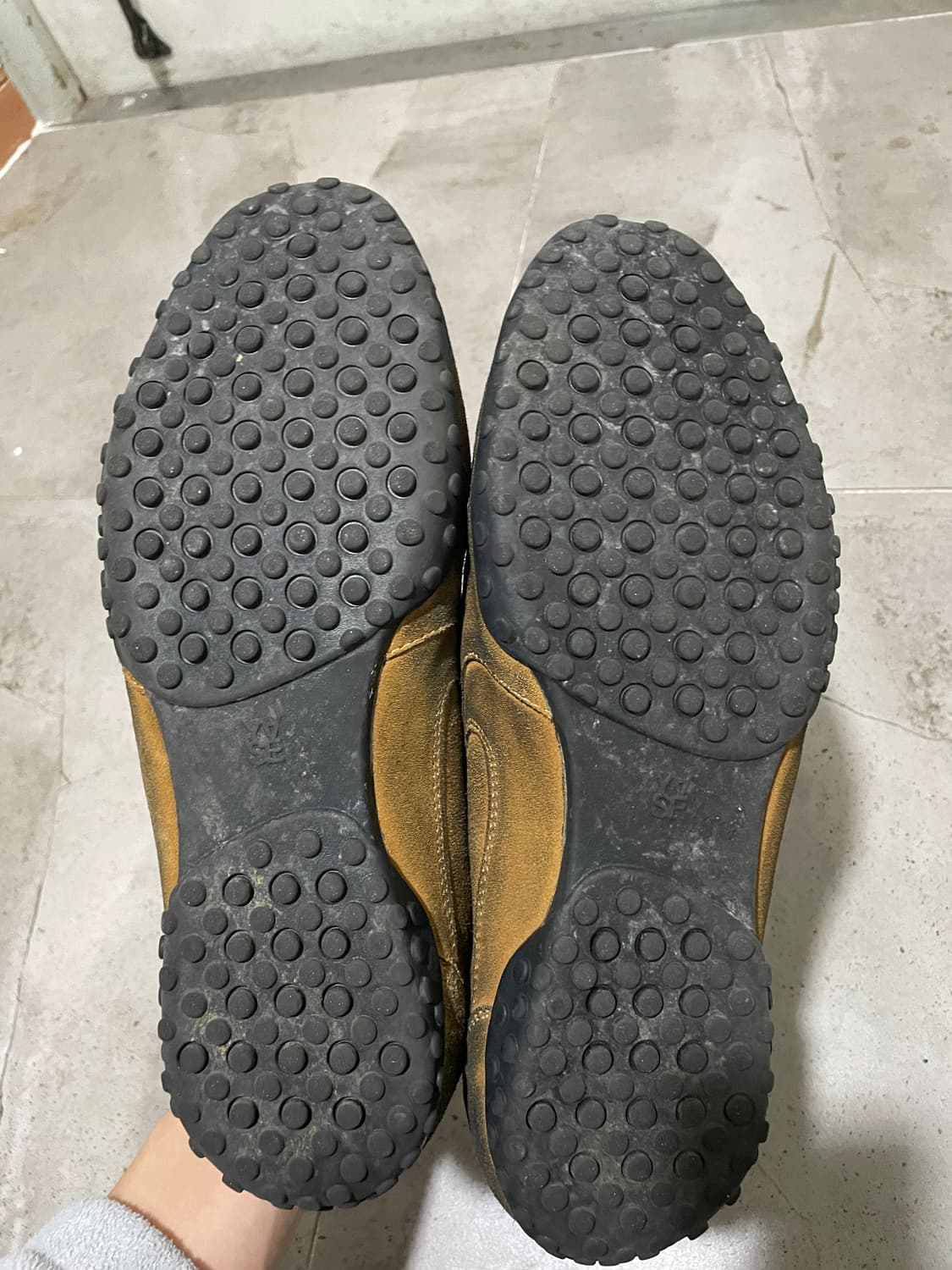 스파이더 왁스 워싱 스니커즈 머스타드 상품이미지5