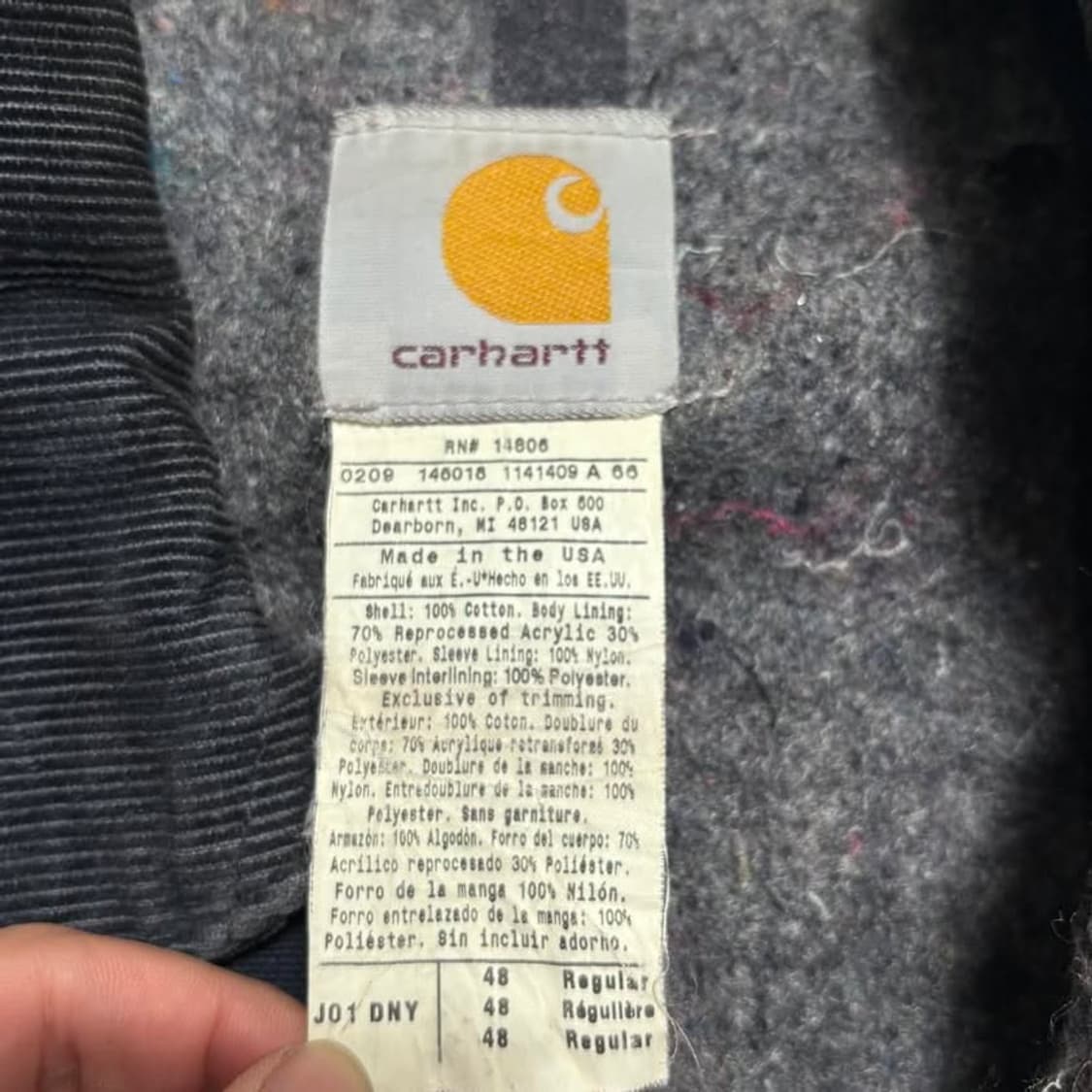 칼하트 j01 네이버 디트로이트 자켓 상품이미지4